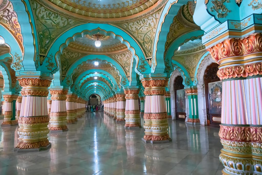 Inside the Mysore Palace
