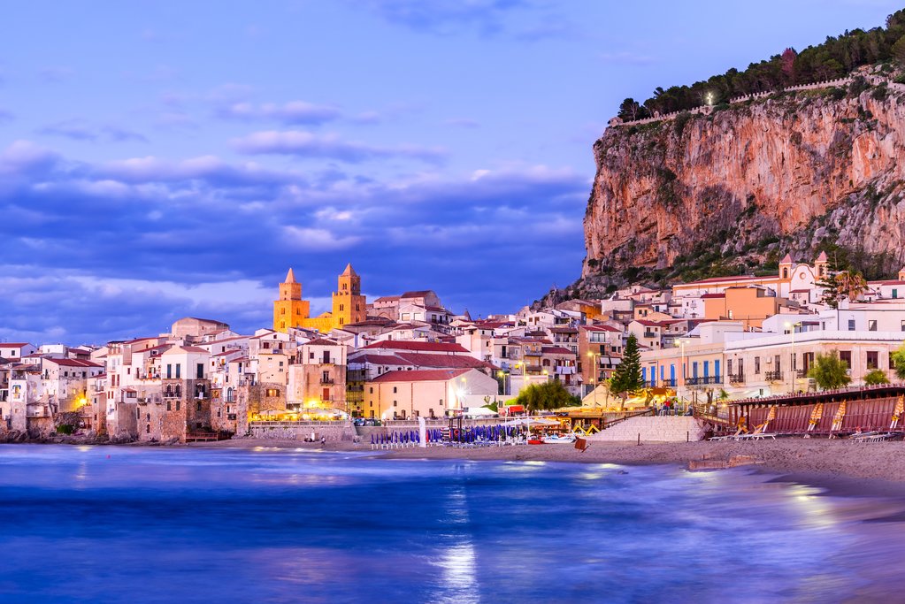 The seaside town of Cefalù