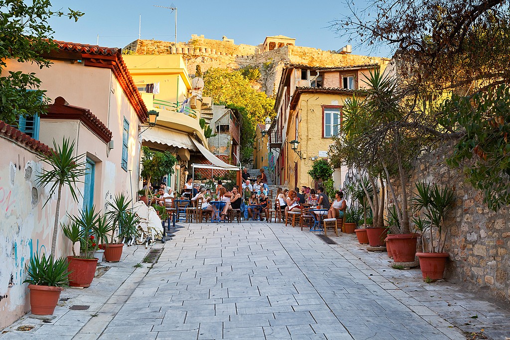 Dine under the shadow of the Acropolis