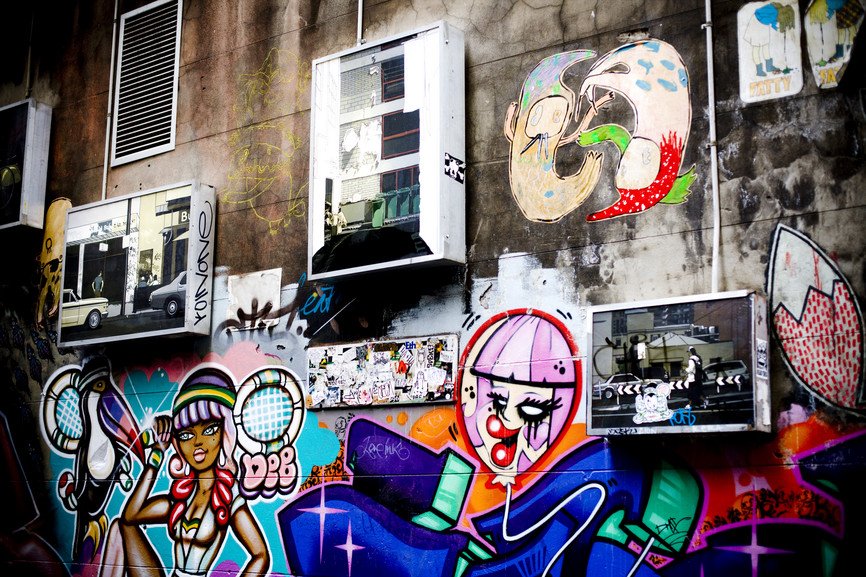 One of Melbourne's many hidden laneways