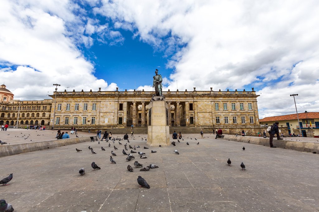 Plaza Bolívar, in La Candelaria, Bogotá