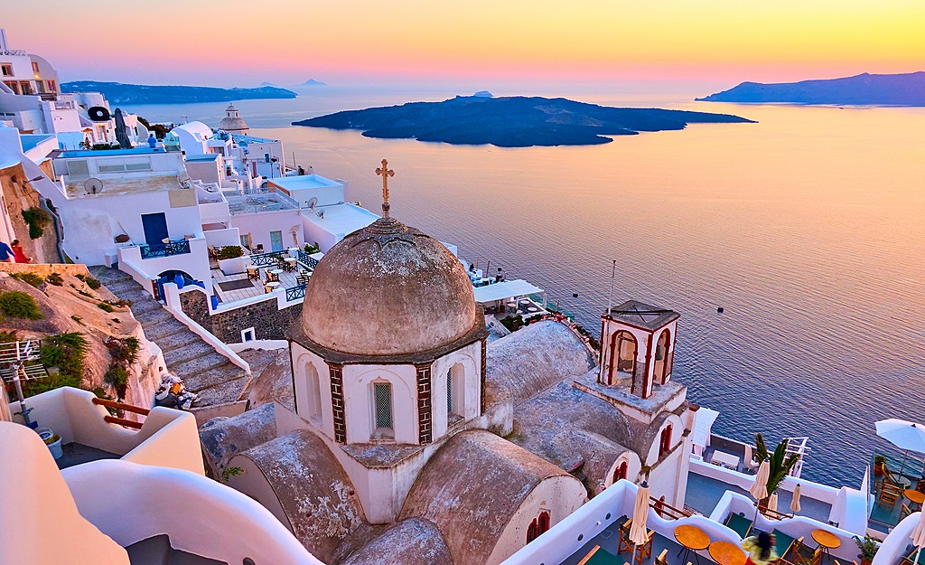 Sunset in Santorini