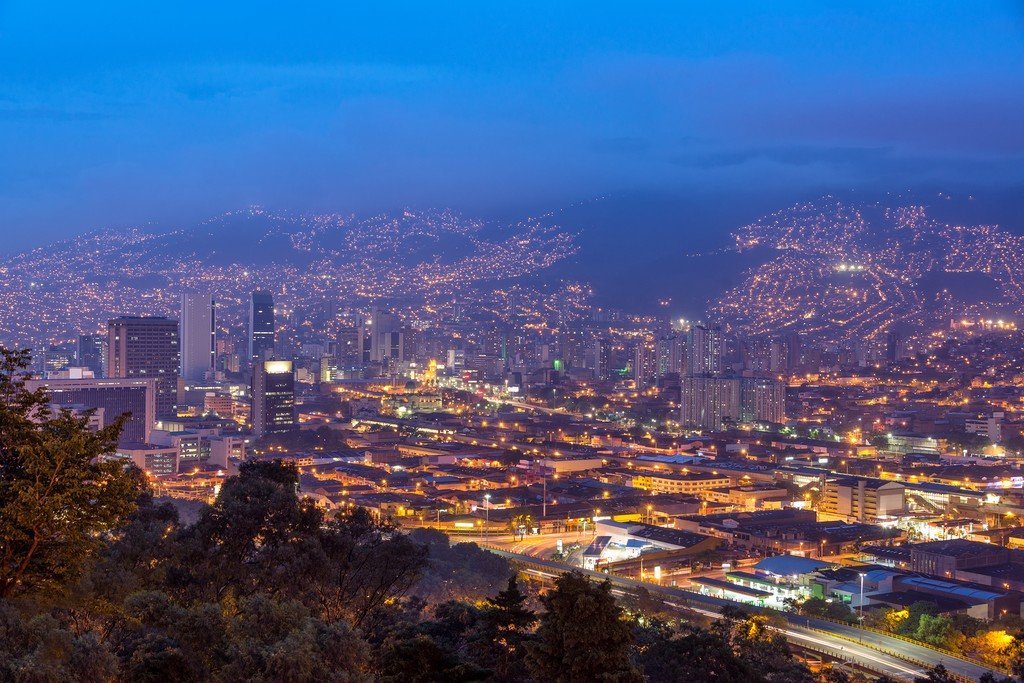 Medellin at dusk
