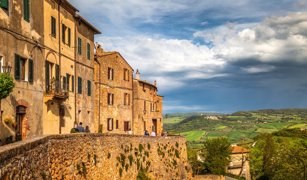 Picturesque Pienza in the Val d'Orcia.
