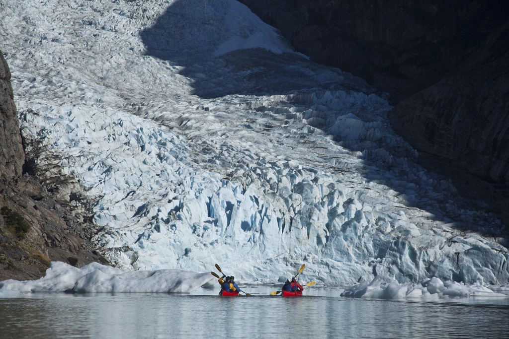 Take in the incredible glacial views via kayak