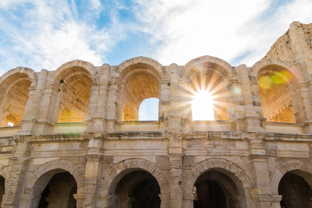 The 1st-century Roman amphitheater of Arles