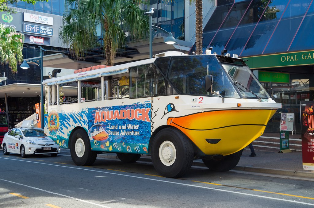 Go on an Aquaduck tour of Gold Coast