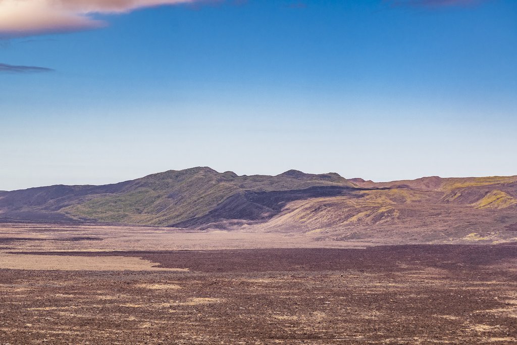 Sierra Negra Volcano, with is 9 km wide crater rim.