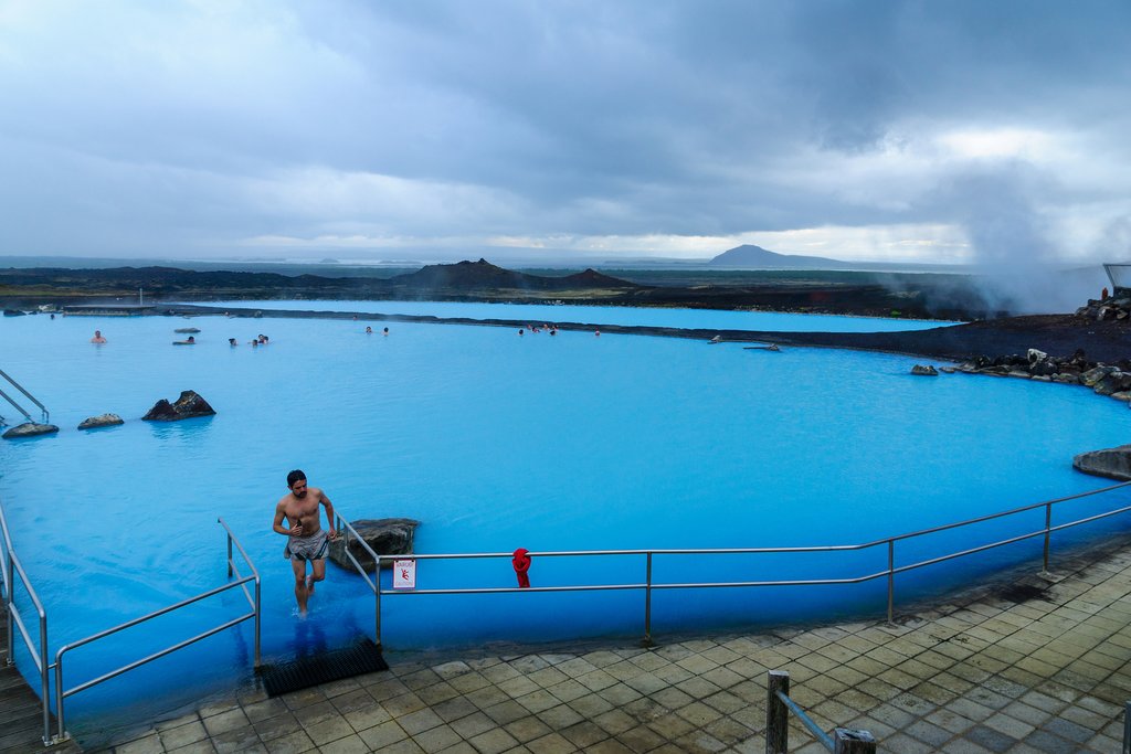 The Myvatn Nature Baths is a less crowded alternative to the Blue Lagoon