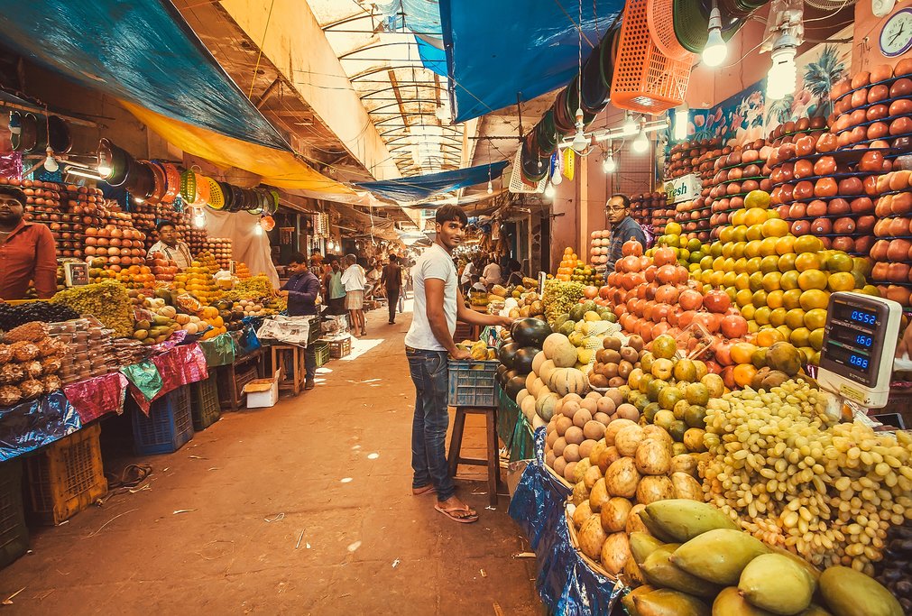 Indian fruit market
