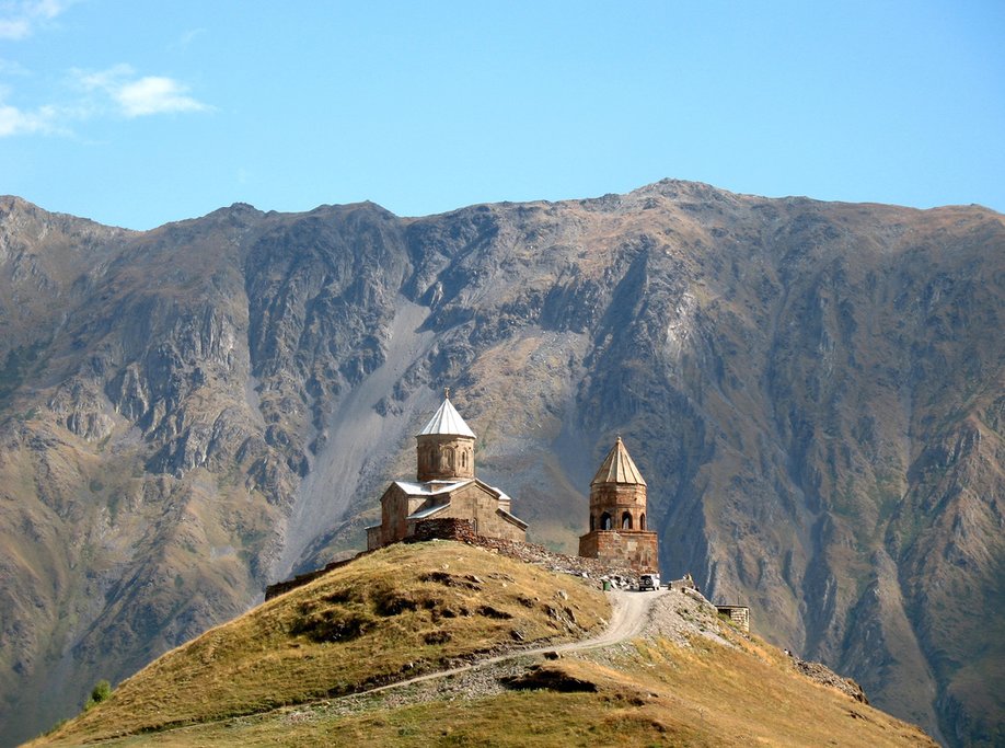 Georgia's Famous Hilltop Gergeti Trinity Church