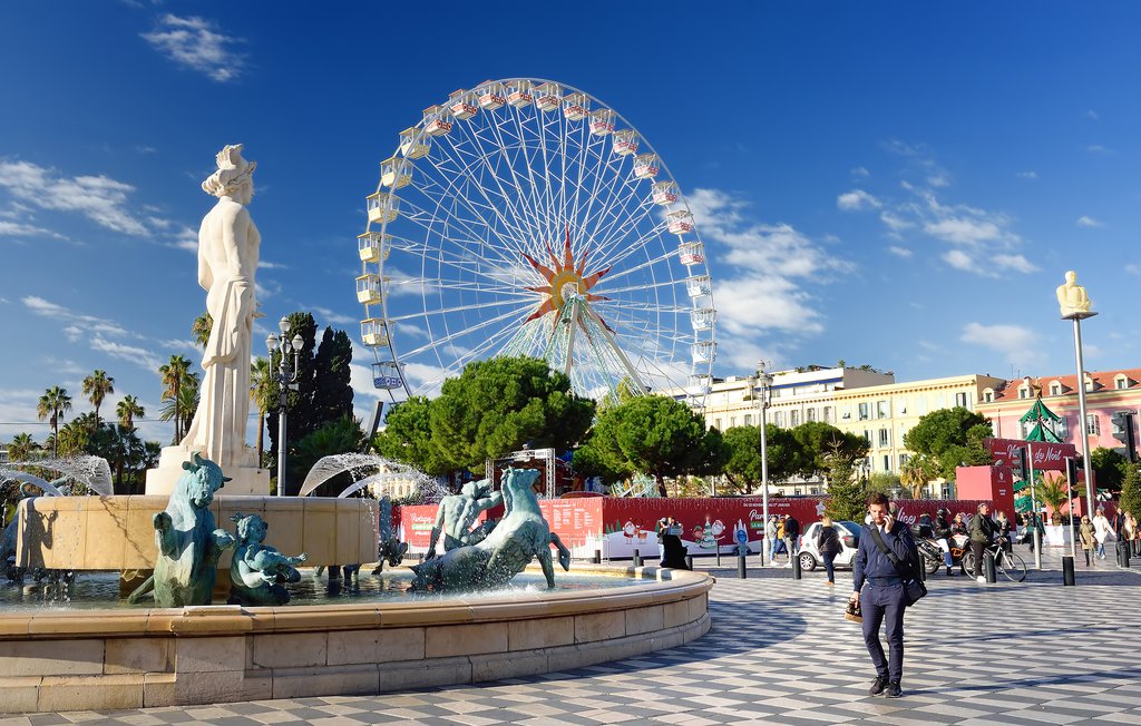 Stroll through Nice's famous plazas on a foodie tour