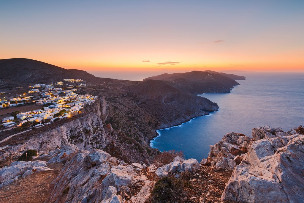 Rocky Coastline of Folegandros, Greece