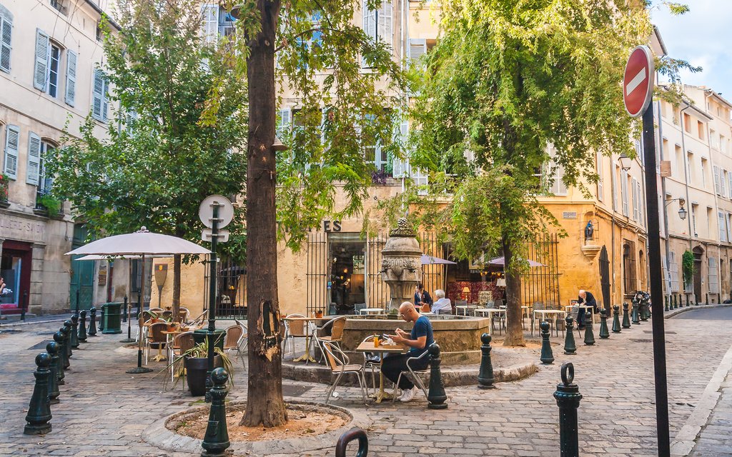 A charming cafe in Aix en Provence
