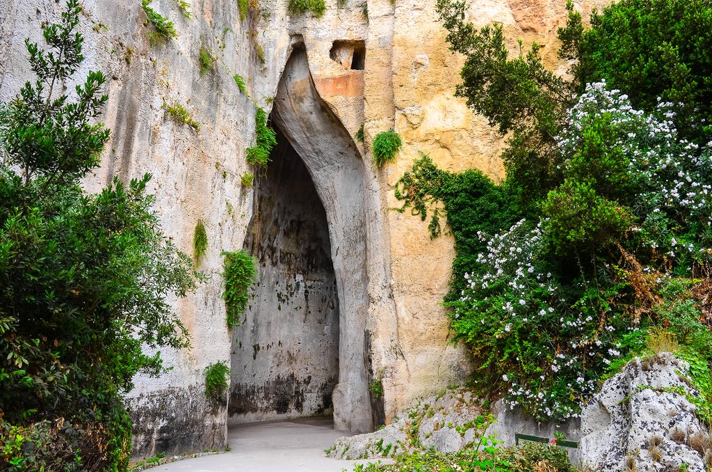 Entrance to the Ear of Dionysius, Sicily