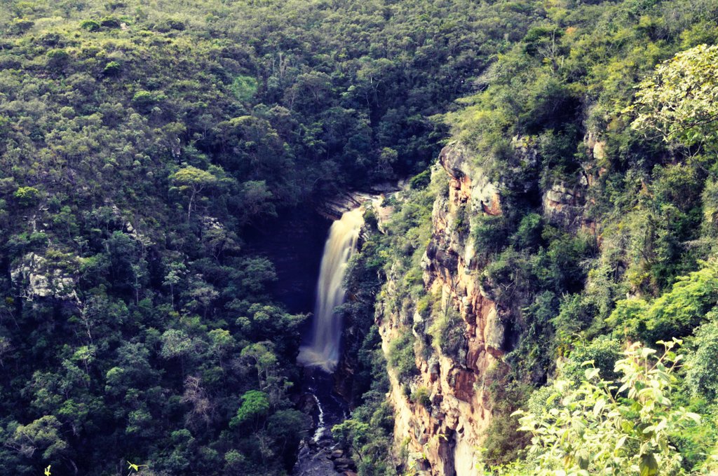 Waterfall deep in the Chapada Diamantina jungle