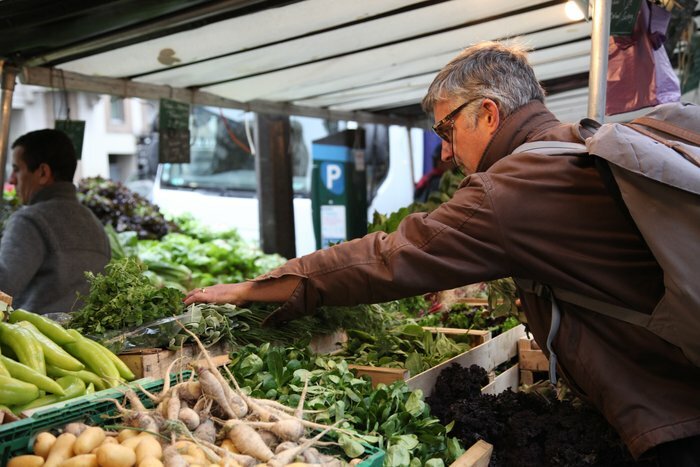 Hand picking the ingredients