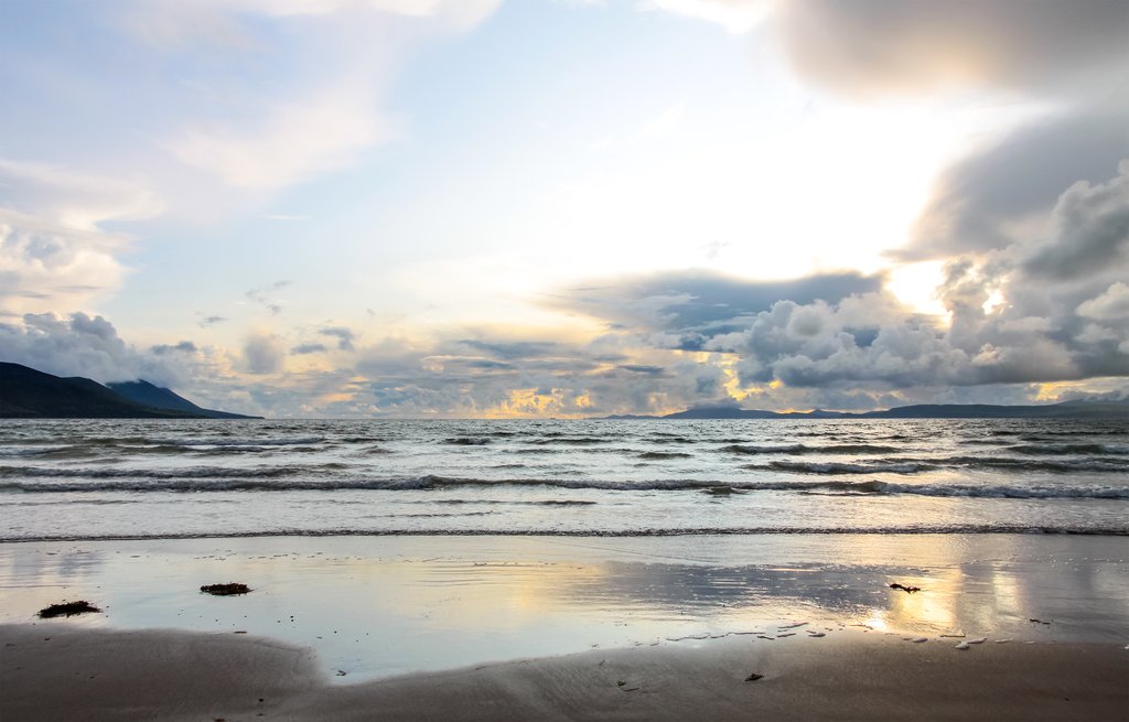 Dramatic skies on a Glenbeigh beach