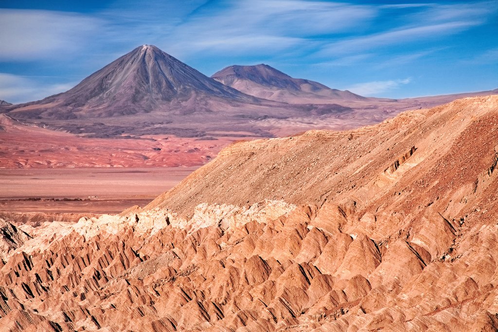 Dramatic rock formations of the Death Valley