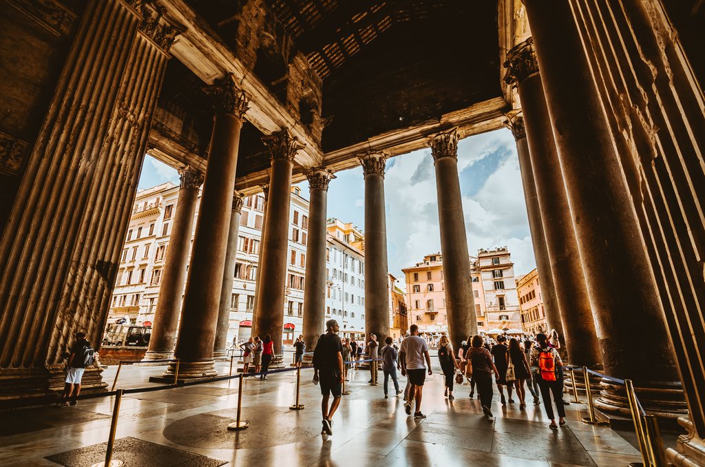 View from inside the Pantheon
