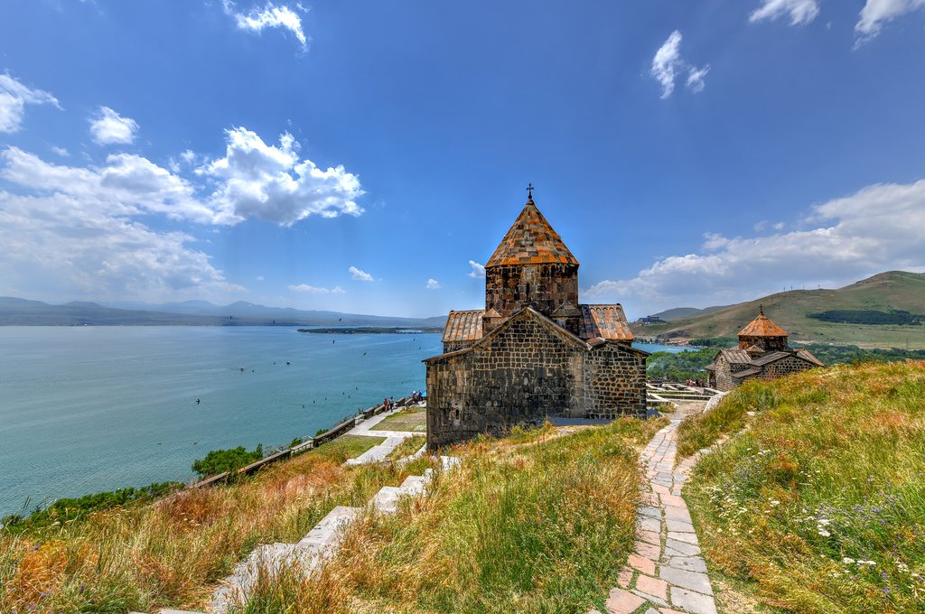 Sevanavank on Lake Sevan, Armenia