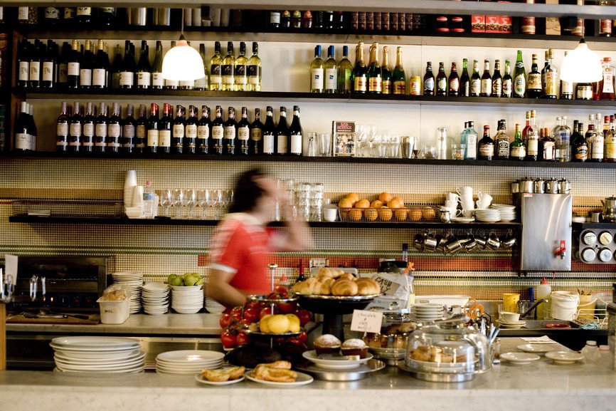 Cafe in Flinders Lane
