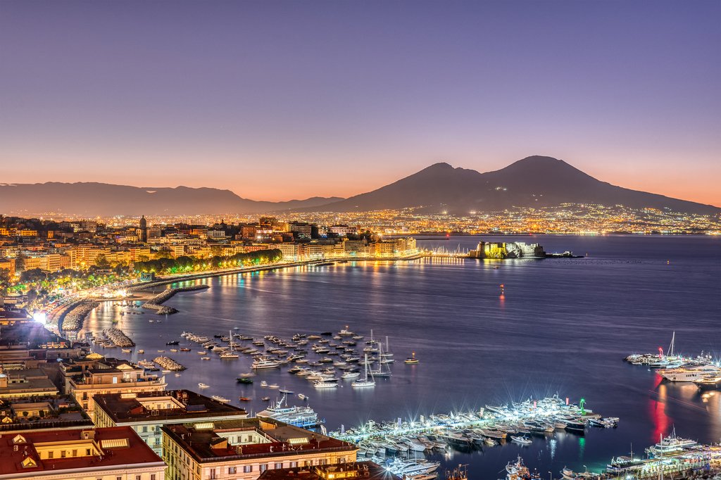 Views of the Coast and Mt. Vesuvius