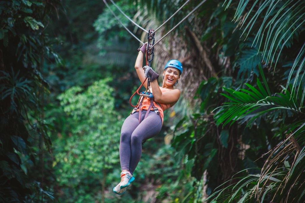 Zipline through the Bocawina rainforest