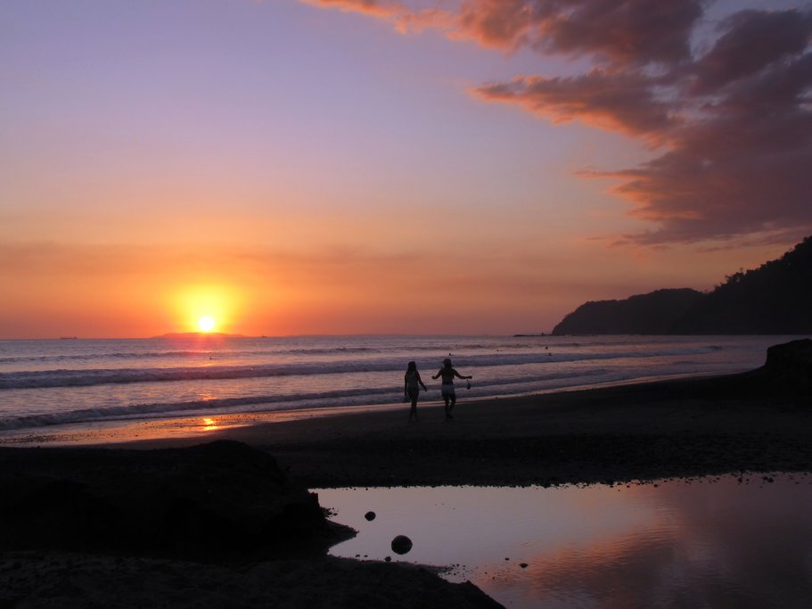 Staying on the Pacific coast means great sunset views