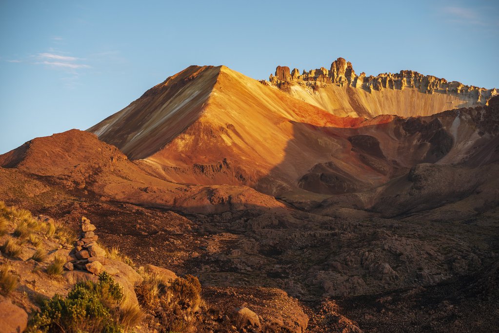 View of the Tunupa Volcano