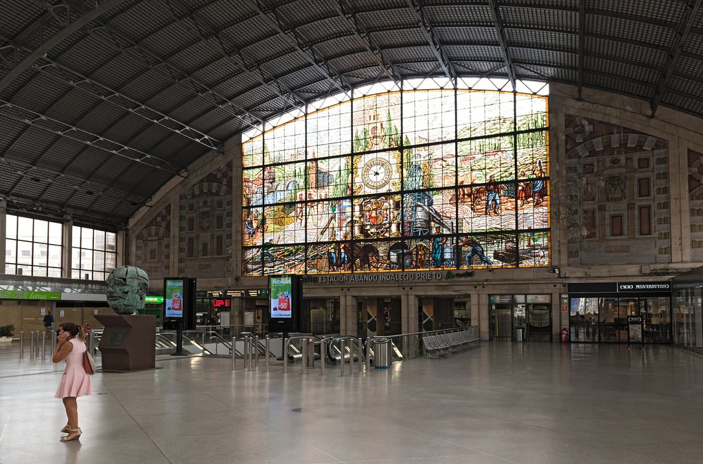 Abando Indalecio Prieto train station in Bilbao