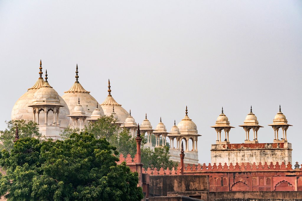 Moti Masjid or Pearl Mosque in Agra Fort, Agra, India