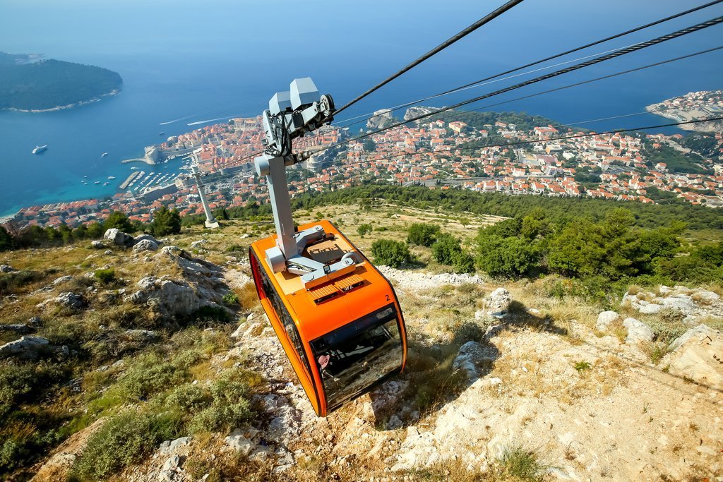 Take a cable car up Srđ Mountain