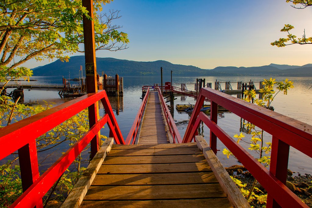 Vesuvius Bay ferry dock on Salt Spring Island