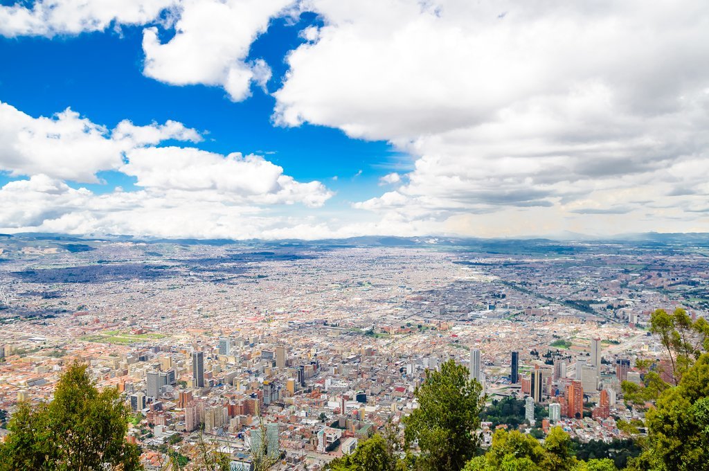 View from a cable car in Monserrate