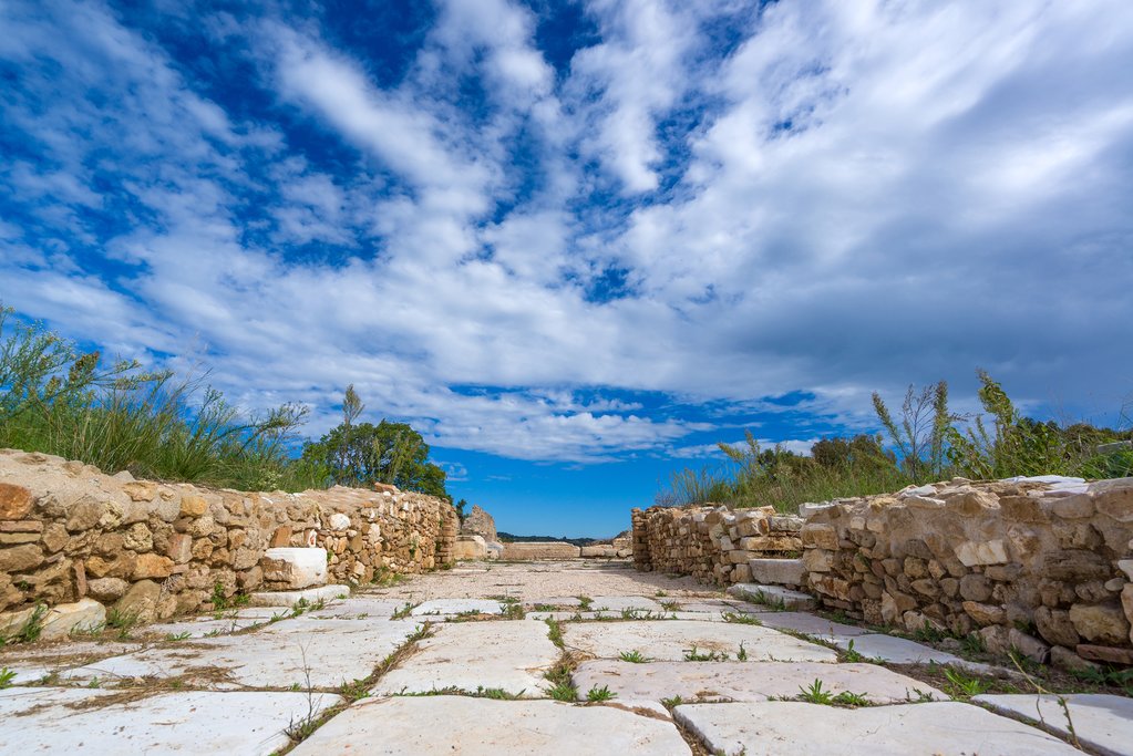 The ancient Roman city of Nikopolis in Preveza, Greece