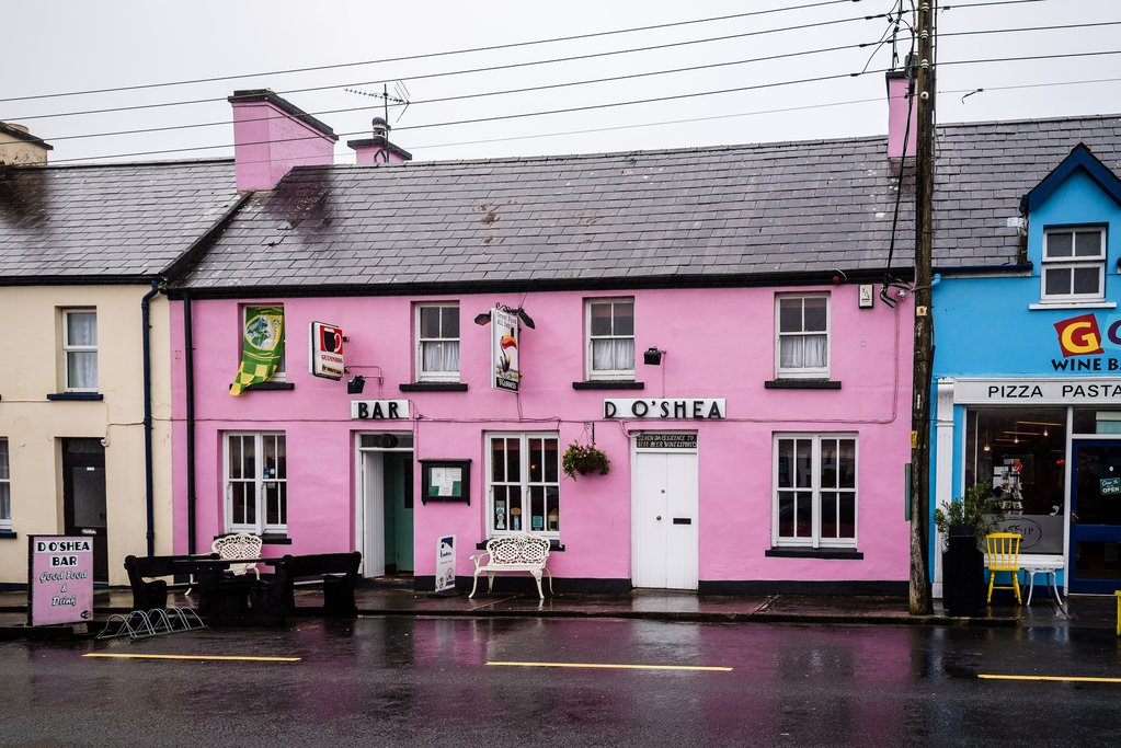 Colorful houses in the village of Sneem
