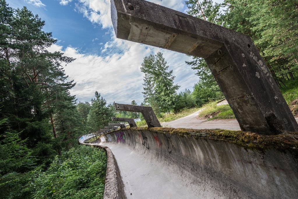 Bosnia Herzegovina - Trebević Mountain 1984 bobsled track