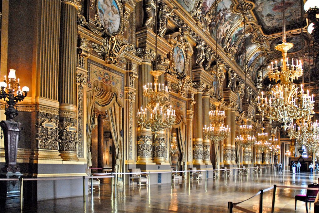 The opulent interior of Opéra Garnier