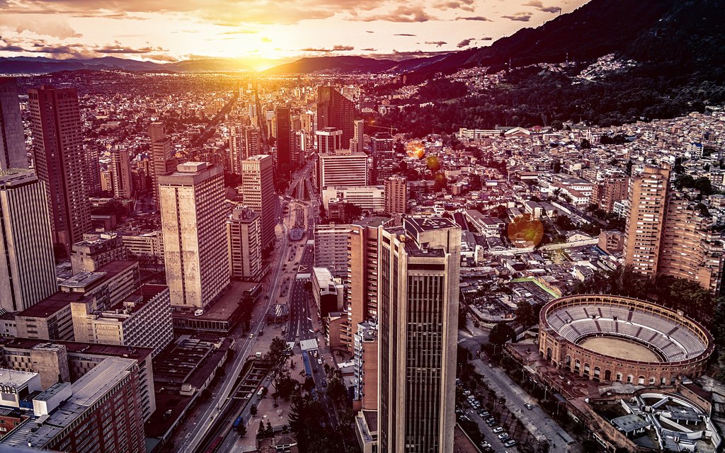 Bogotá in the evening