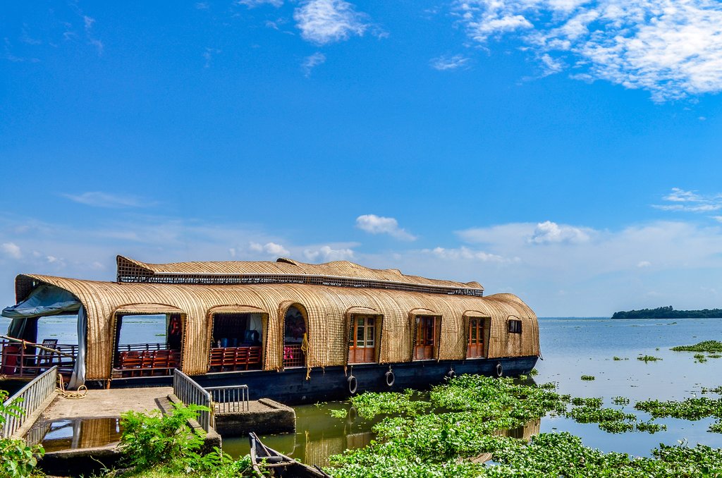 A traditional houseboat also called as Kettuvalam
