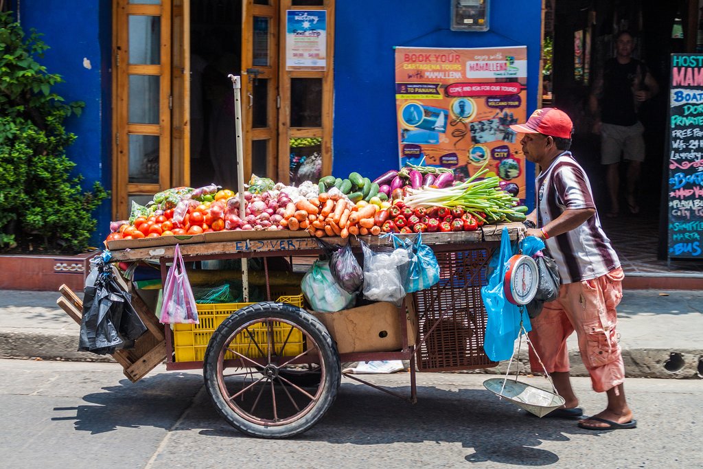 Sample fresh fruits and vegetables on your market tour.