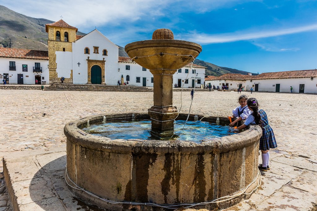 The expansive central plaza of Villa de Leyva