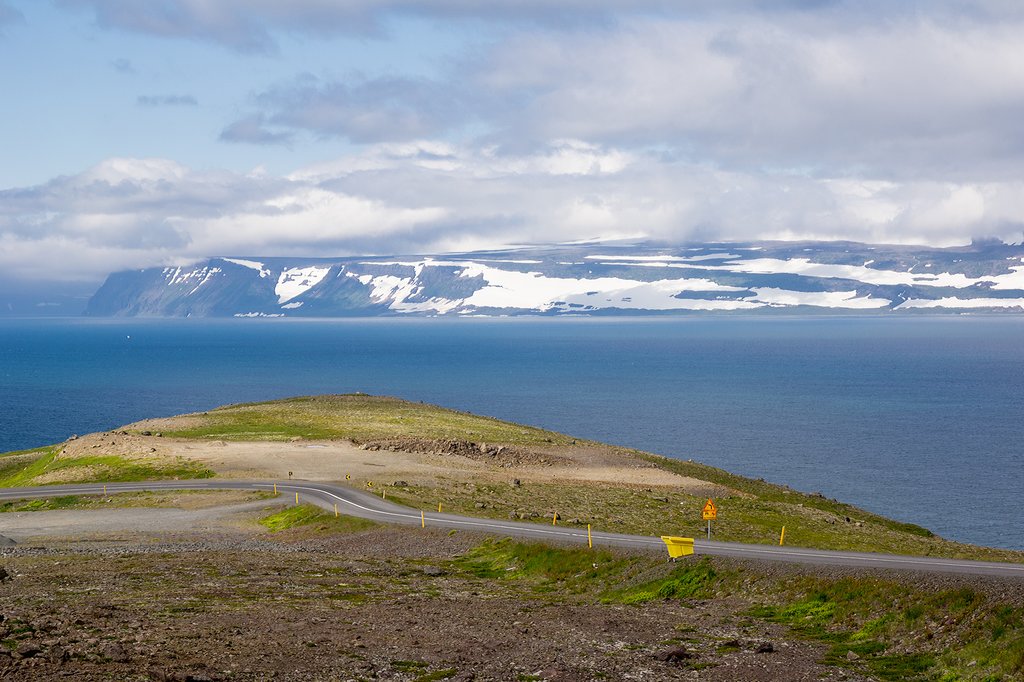 Drive along the scenic Westfjords