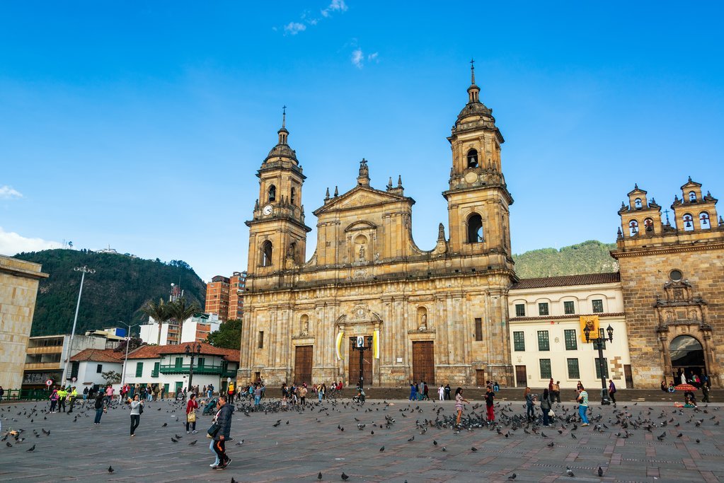 Plaza Bolivar in downtown Bogotá