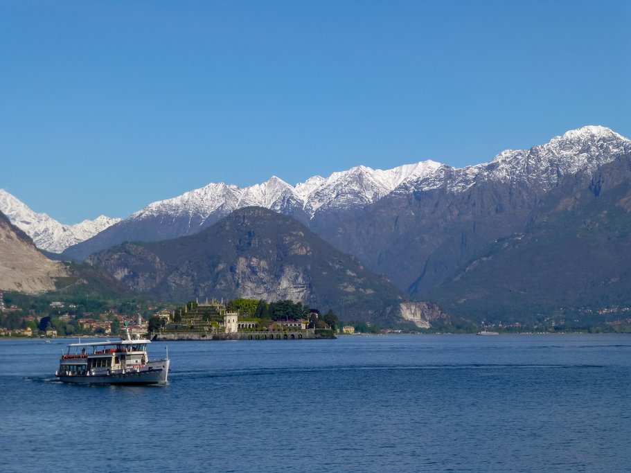 Tourist boat on Lake Maggiore