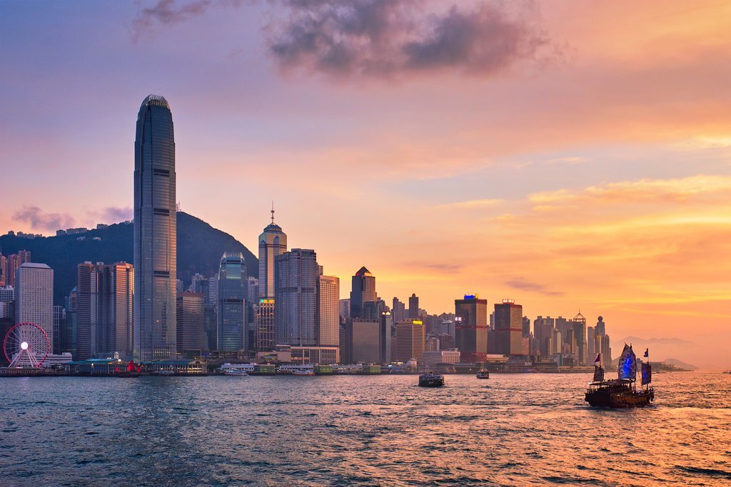 Hong Kong at Sunset