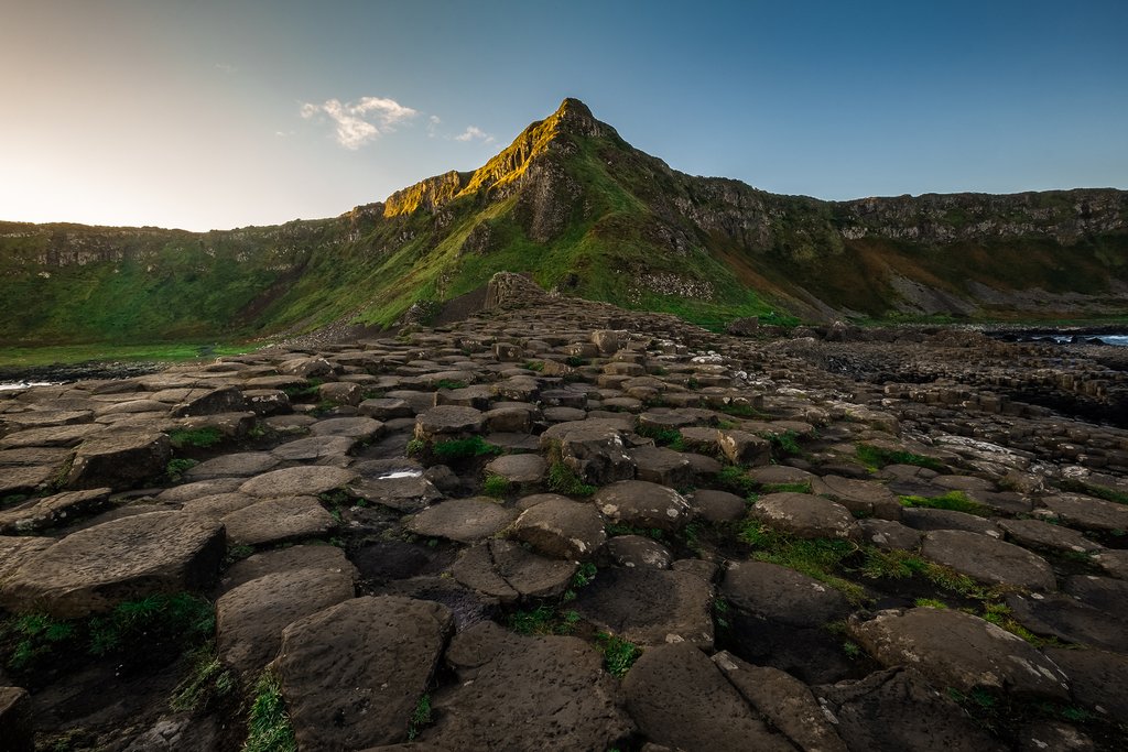 Landscape around Giant's Causeway, a UNESCO World Heritage Site