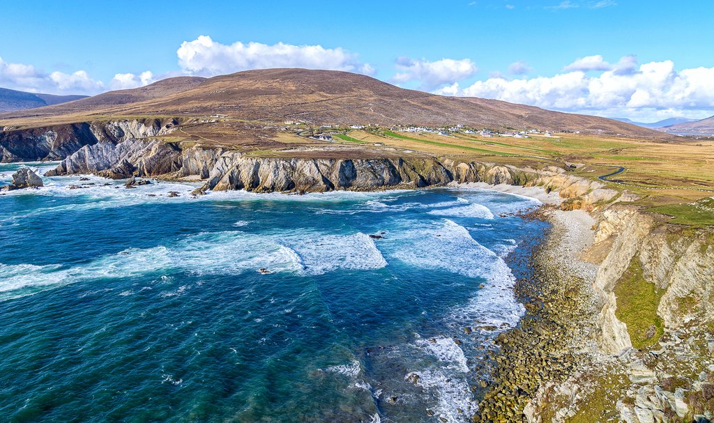 The rolling waves of the Atlantic off Achill Island