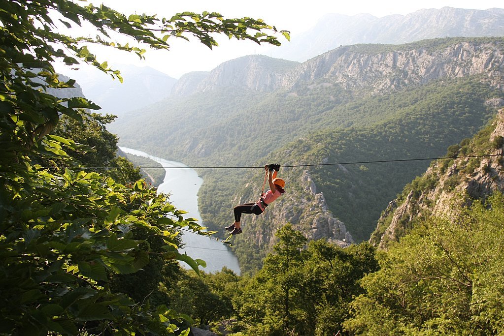 Zip your way across the Cetina River canyon
